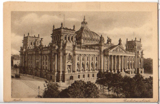ALTE ANSICHTSKARTE - BERLIN - REICHSTAGSGEBÄUDE