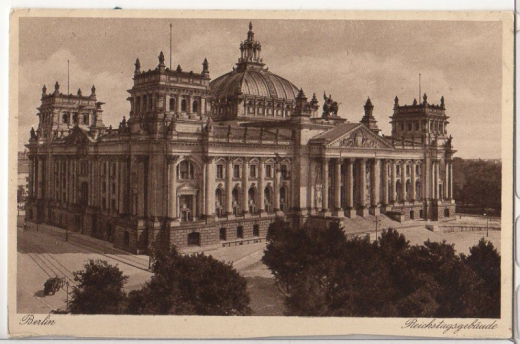 ALTE ANSICHTSKARTE - BERLIN - REICHSTAGSGEBÄUDE