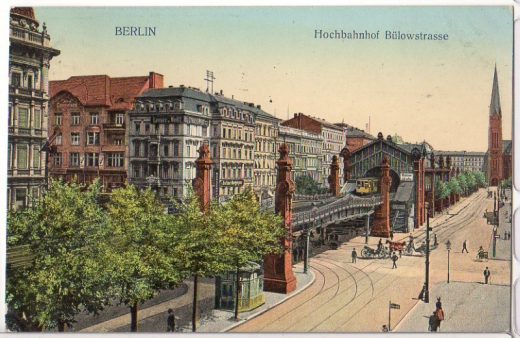 ALTE ANSICHTSKARTE/ POSTKARTE - BERLIN - HOCHBAHNHOF BÜLOWSTRASSE