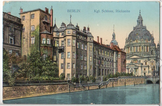 ALTE ANSICHTSKARTE/ POSTKARTE - BERLIN - KÖNIGLICHES SCHLOSS, RÜCKSEITE