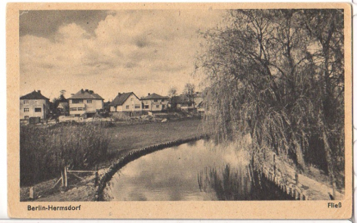 ALTE ANSICHTSKARTE/ POSTKARTE - BERLIN-HERMSDORF - FLIEß