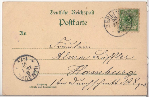 ALTE ANSICHTSKARTE/ POSTKARTE - BERLIN - GRUSS AUS BERLIN - NATIONAL-DENKMAL KAISER WILHELM I