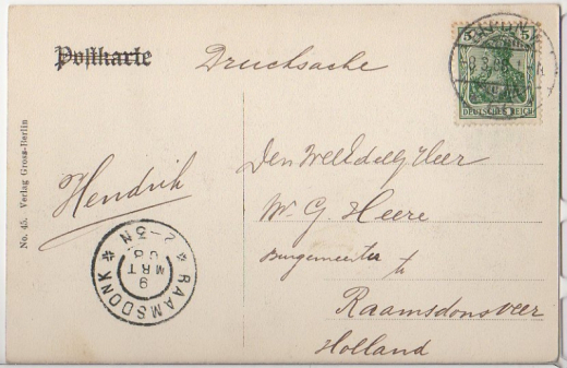 ALTE ANSICHTSKARTE/ DRUCKSACHE - BERLIN - OPERNPLATZ MIT Kgl. OPERNHAUS RECHTS UND UNIVERSITÄT