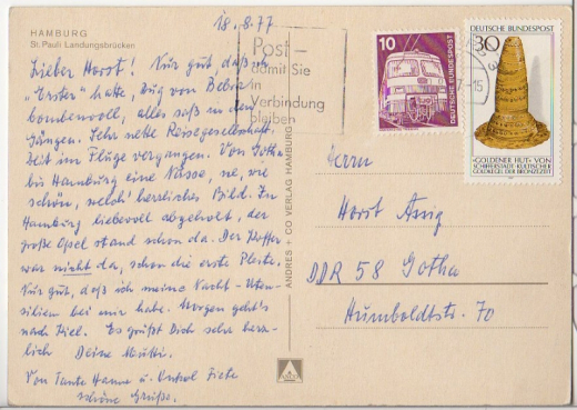 ALTE ANSICHTSKARTE/ POSTKARTE - HAMBURG - St. PAULI LANDUNGSBRÜCKEN