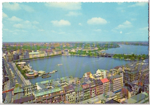 ALTE ANSICHTSKARTE/ POSTKARTE - HAMBURG - BINNEN - UND AUßENALSTER