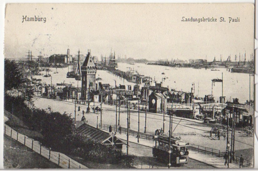 ALTE ANSICHTSKARTE/POSTKARTE - HAMBURG - LANDUNGSBRÜCKE St. PAULI