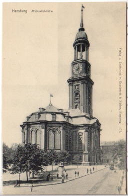 ALTE ANSICHTSKARTE/ POSTKARTE - HAMBURG - MICHAELISKIRCHE