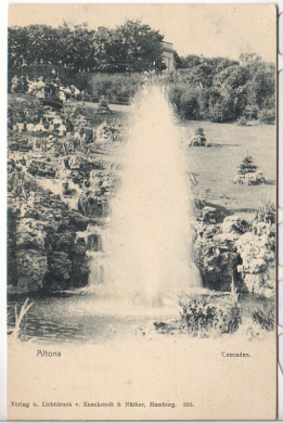 ALTE ANSICHTSKARTE/ POSTKARTE - HAMBURG-ALTONA - CASCADEN