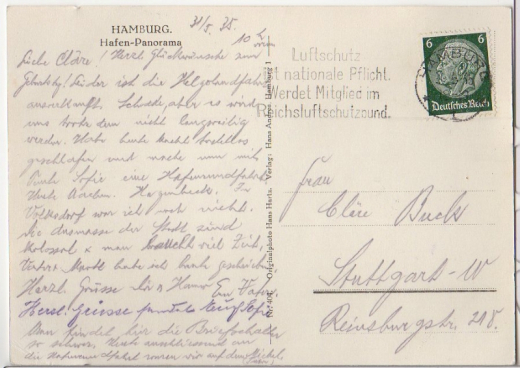 ALTE ANSICHTSKARTE/ POSTKARTE - HAMBURG - HAFEN-PANORAMA