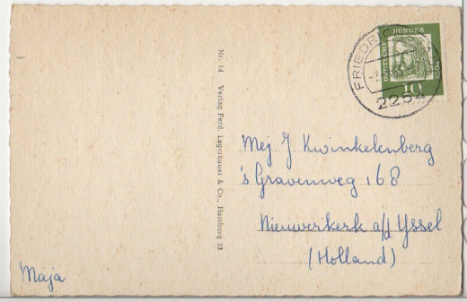 ALTE ANSICHTSKARTE/ POSTKARTE/ LIEDKARTE/ TEXTKARTE - HUSUM