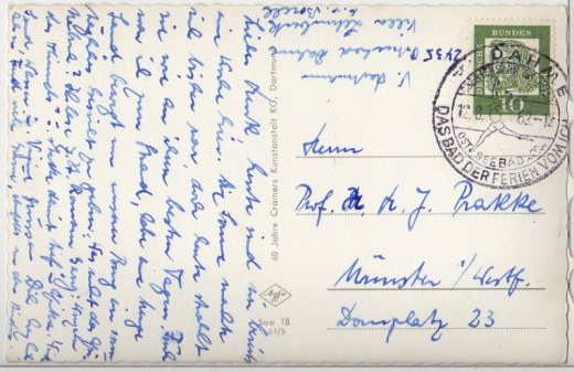 ALTE ANSICHTSKARTE/ POSTKARTE - OSTSEEBAD DAHME - GROLLENDES MEER