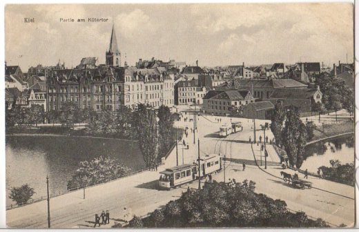 ALTE ANSICHTSKARTE/ POSTKARTE - KIEL - PARTIE AM KÜTERTOR