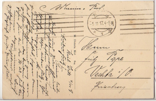 ALTE ANSICHTSKARTE/ POSTKARTE - KIEL - PARTIE AM KÜTERTOR