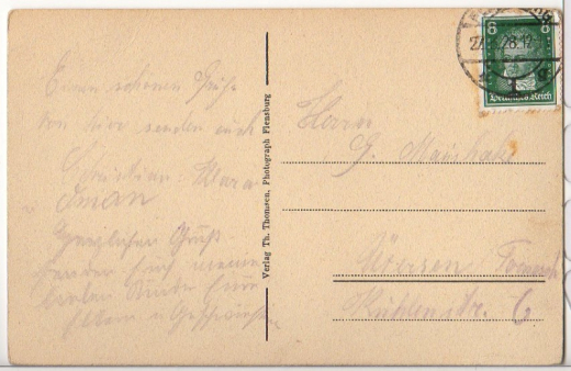 ALTE ANSICHTSKARTE/ POSTKARTE - FLENSBURG - VOGELPERSPEKTIVE