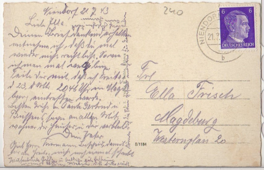 ALTE ANSICHTSKARTE/ POSTKARTE - OSTSEEBAD NIENDORF - STRANDPROMENADE