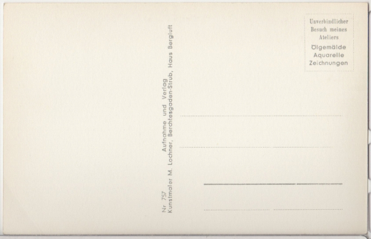 ALTE ANSICHTSKARTE/ POSTKARTE - TIEFENBACHBRÜCKE MIT WATZMANN UND HOCHKALTER, DEUTSCHE ALPENSTRAßE ÜBER WACHTERL NACH RAMSAU