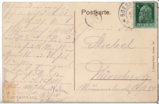 ALTE ANSICHTSKARTE/ POSTKARTE - GÖSSWEINSTEIN -GRUß AUS DER FRÄNKISCHEN SCHWEIZ