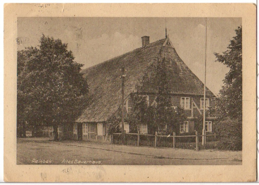 POSTKARTEN-STEMPEL 1948 - ANSICHTSKARTE REINBEK - ALTES BAUERNHAUS