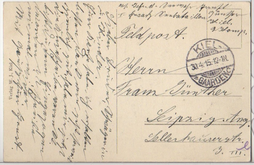 FELDPOSTKARTE - KIEL - YACHTKLUBGEBÄUDE UND SEEBADANSTALT
