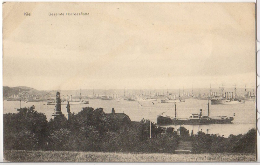 MARINE-FELDPOSTKARTE - KIEL - GESAMTE HOCHSEEFLOTTE