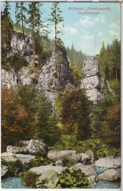 ALTE ANSICHTSKARTE/ POSTKARTE - HÖLLENTAL (FRANKENWALD) TEUFELSTREPPE