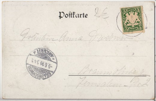 ALTE ANSICHTSKARTE/ POSTKARTE - BAD STAFFELSTEIN - SCHLOSS BANZ