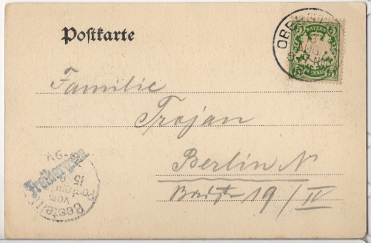 ALTE ANSICHTSKARTE/ POSTKARTE - OBERSTDORF - FREIBERGSEE VON WEST