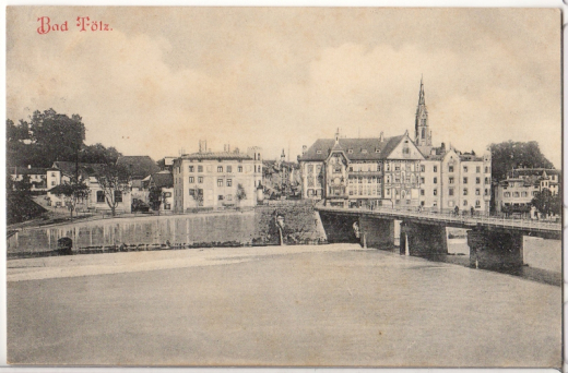 ALTE ANSICHTSKARTE/ POSTKARTE - BAD TÖLZ - STEMPEL BAHNPOST 1909