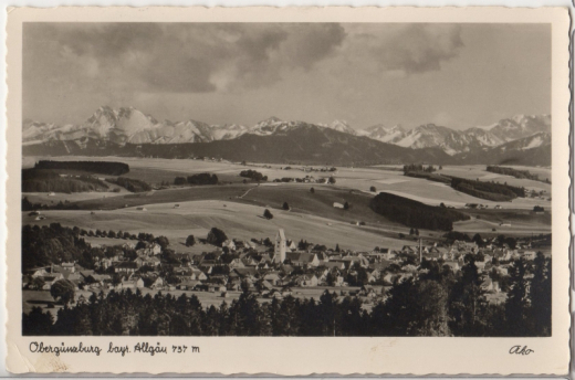 ALTE ANSICHTSKARTE/ POSTKARTE - OBERGÜNZBURG