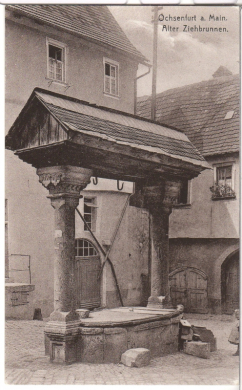 ALTE ANSICHTSKARTE/ POSTKARTE - OCHSENFURT AM MAIN - ALTER ZIEHBRUNNEN