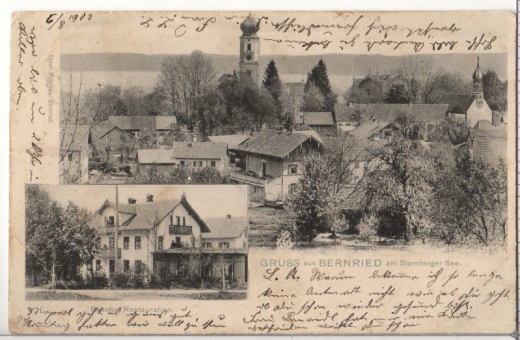 ALTE ANSICHTSKARTE/ POSTKARTE - BERNRIED - GRUSS AUS BERNRIED