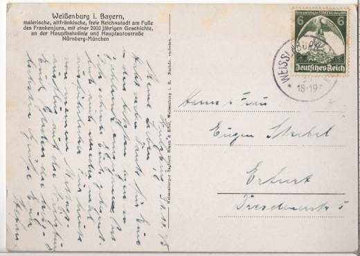 ALTE ANSICHTSKARTE/ POSTKARTE - WEIßENBURG - WÜLZBURG, KRIEGS-VETERANEN-ERHOLUNGSHEIM