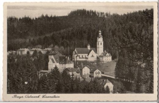 ALTE ANSICHTSKARTE/ POSTKARTE - BAYR. OSTMARK EISENSTEIN - STEMPEL GASTHAUS NEUWALDHAUS