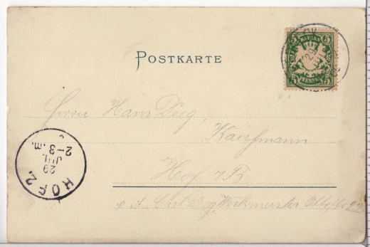 ALTE ANSICHTSKARTE/ POSTKARTE - BERNECK - BLICK VON DER EISENLEITE