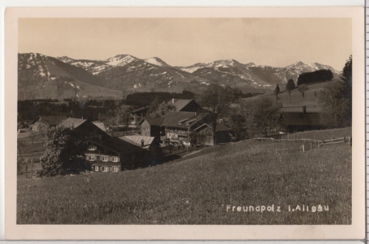 ALTE ANSICHTSKARTE/ POSTKARTE - IMMENSTADT/ FREUNDPOLZ IM ALLGÄU
