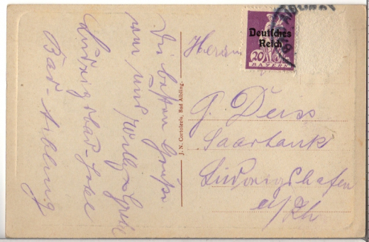 ALTE ANSICHTSKARTE/ POSTKARTE - BAD AIBLING - PARTIE AM THERESIENMONUMENT