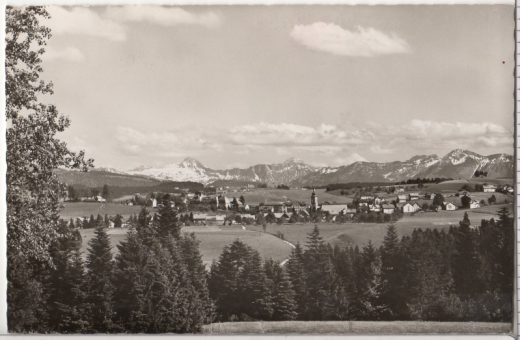 ALTE ANSICHTSKARTE/ POSTKARTE - KURORT SCHEIDEGG - MIT HOHEM IFEN-WIDDERSTEIN-DIDAMSKOPF & WINTERSTAUDE