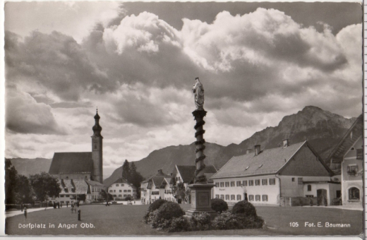 ALTE ANSICHTSKARTE/ POSTKARTE - ANGER - DORFPLATZ