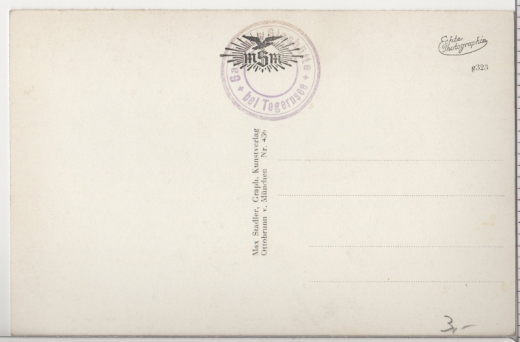 ALTE ANSICHTSKARTE/ POSTKARTE - GLASHÜTTE BEI TEGERNSEE MIT STEMPEL GASTHAUS GLASHÜTTE