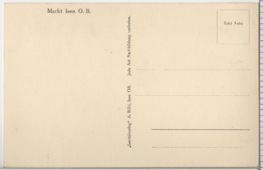 ALTE ANSICHTSKARTE/POSTKARTE - MARKT ISEN