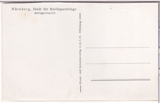 ALTE ANSICHTSKARTE/POSTKARTE - NÜRNBERG - HEILIGGEISTSPITAL