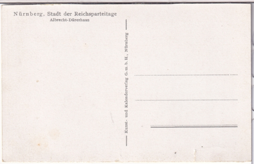 ALTE ANSICHTSKARTE/POSTKARTE - NÜRNBERG - ALBRECHT-DÜRERHAUS