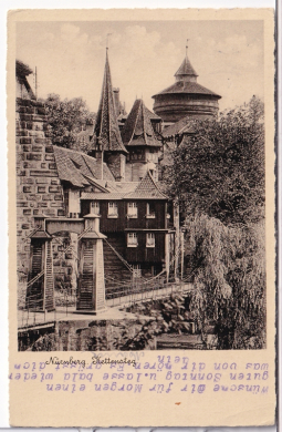ALTE ANSICHTSKARTE/POSTKARTE - NÜRNBERG - KETTENSTEG