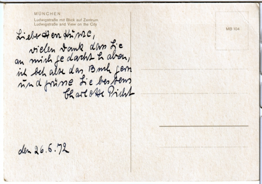 ALTE ANSICHTSKARTE/POSTKARTE - MÜNCHEN - LUDWIGSTR. MIT BLICK AUF ZENTRUM