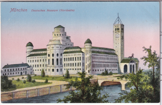 ALTE ANSICHTSKARTE/POSTKARTE - MÜNCHEN - DEUTSCHES MUSEUM - NORD-SEITE