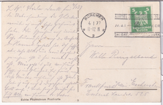 ALTE ANSICHTSKARTE/POSTKARTE - MÜNCHEN - BAVARIA & ST. PAULSKIRCHE