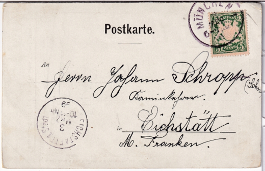 ALTE ANSICHTSKARTE/POSTKARTE - MÜNCHEN - SCHACK-GALLERIE - GRUSS AUS MÜNCHEN