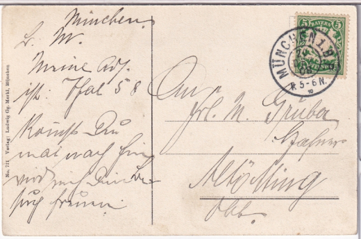 ALTE ANSICHTSKARTE/ POSTKARTE - MÜNCHEN - WITTELSBACHERBRUNNEN