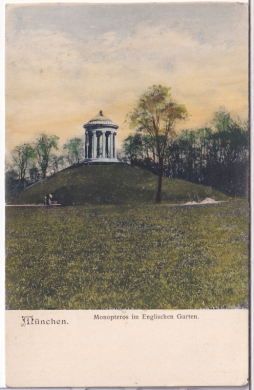 ALTE ANSICHTSKARTE/ POSTKARTE - MÜNCHEN - MONOPTEROS IM ENGLISCHEN GARTEN