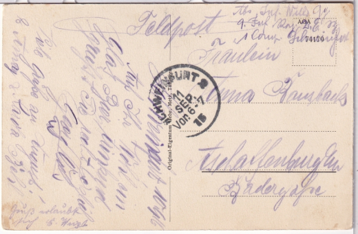 ALTE ANSICHTSKARTE/ FELDPOSTKARTE - SCHWEINFURT - BLICK AUF MARKTPLATZ